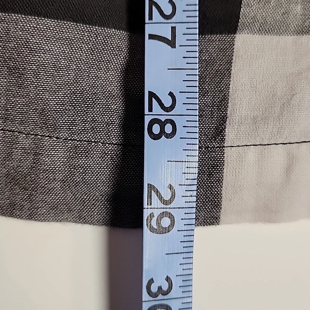 Who What Wear Mini Dress Off The Shoulder Buffalo Plaid Checkered Black White M - Picture 15 of 15